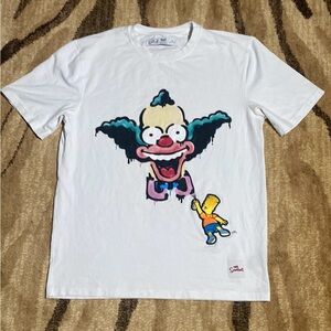 The Simpson Bart Simpson Krusty Spray Graphic Short Sleeve Tee White size M